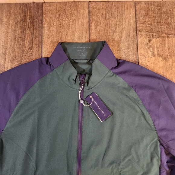 New Holderness & Bourne The Hyde Full Zip Performance Jacket Mens XL WaterResist - Picture 3 of 11